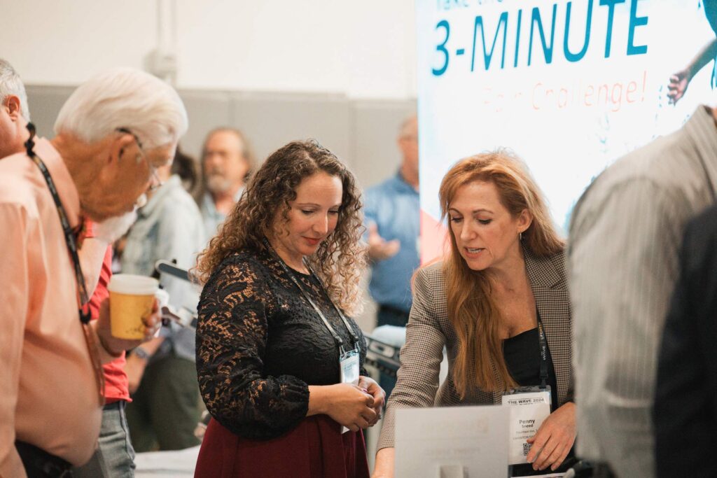 Sponsors & exhibit hall at The WAVE Chiropractic Conference at Life West California