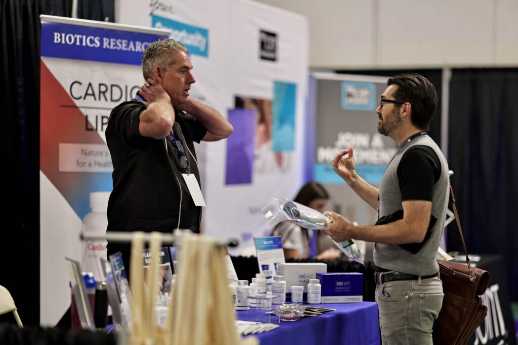 Sponsors & exhibit hall at The WAVE Chiropractic Conference at Life West California