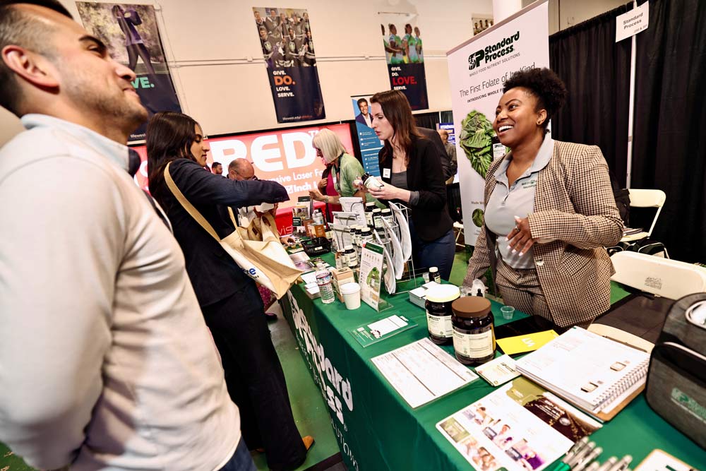 Sponsors & exhibit hall at The WAVE Chiropractic Conference at Life West California