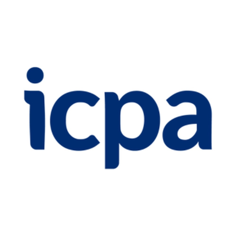 ICPA logo in dark blue lowercase letters on a white background