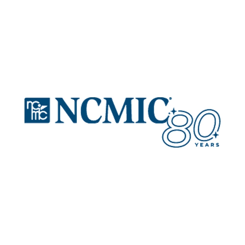 NCMIC 80 years anniversary logo in blue