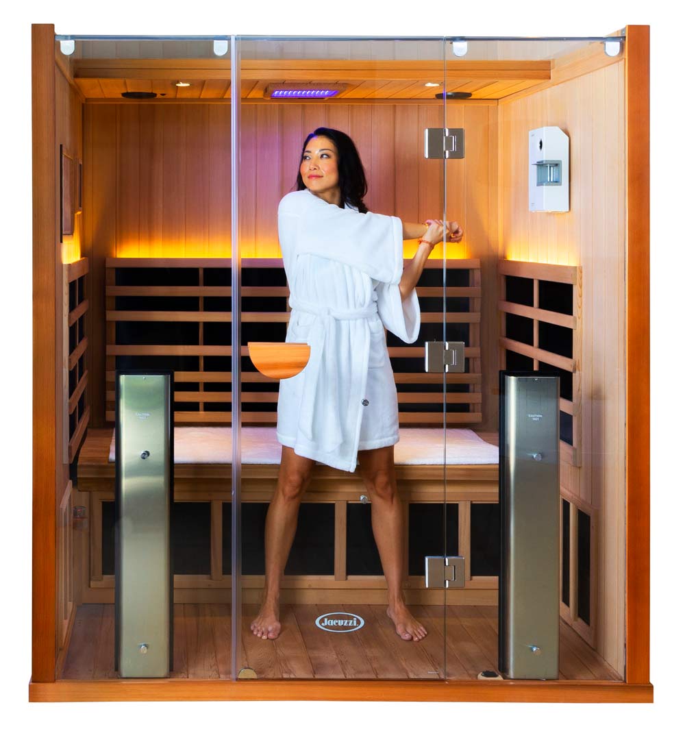 Women enjoying a Jacuzzi brand infrared sauna